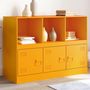 Voir la diapositive 1 : VIDAXL Buffet jaune moutarde 99x39x73 cm acier