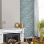 Voir la diapositive 1 : DUTCH WALLCOVERINGS DUTCH WALLCOVERINGS Papier peint Palmiers Bleu et gris