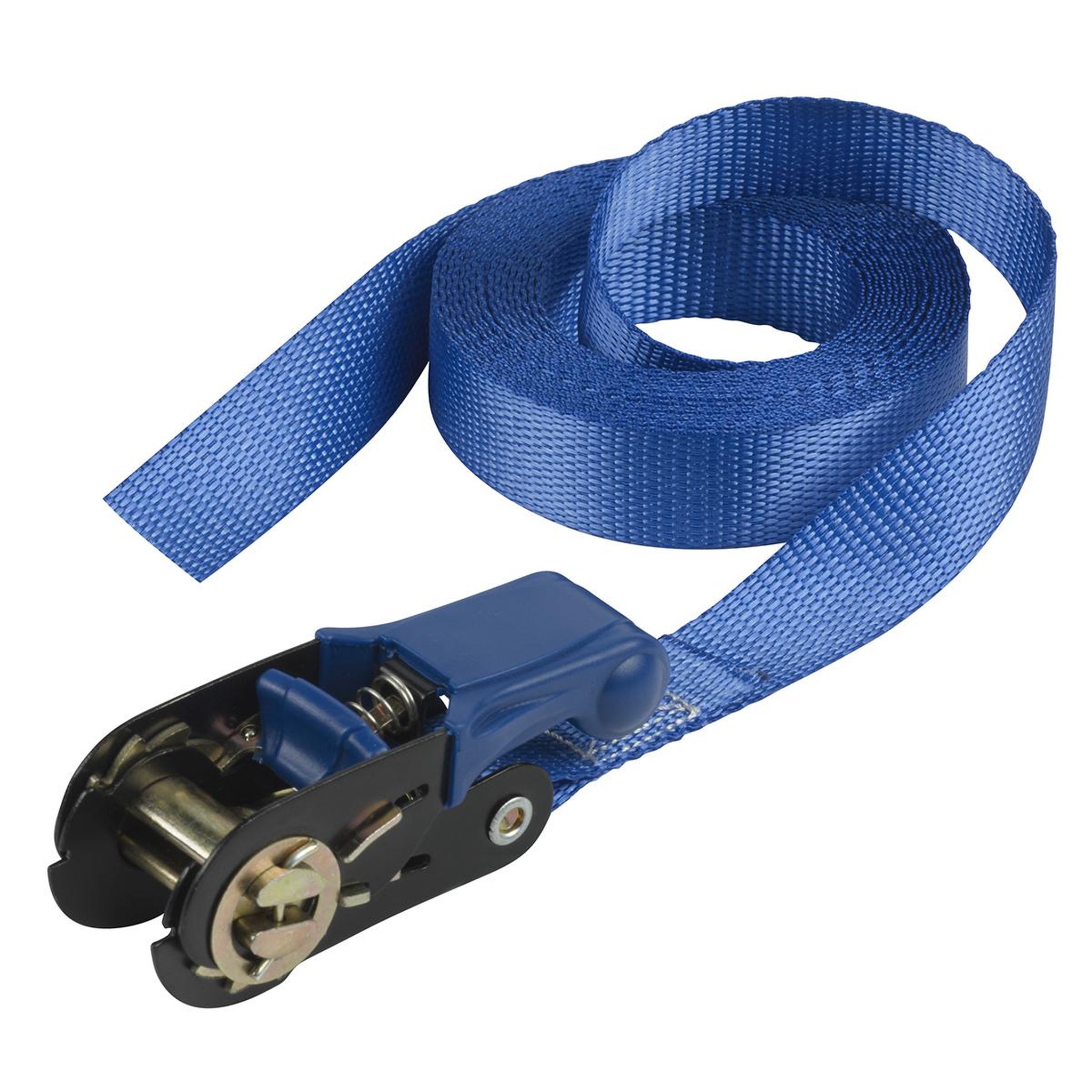 Master lock 4365eurdat sangle à cliquet certifiée, bleu, 5m x 25mm sangle