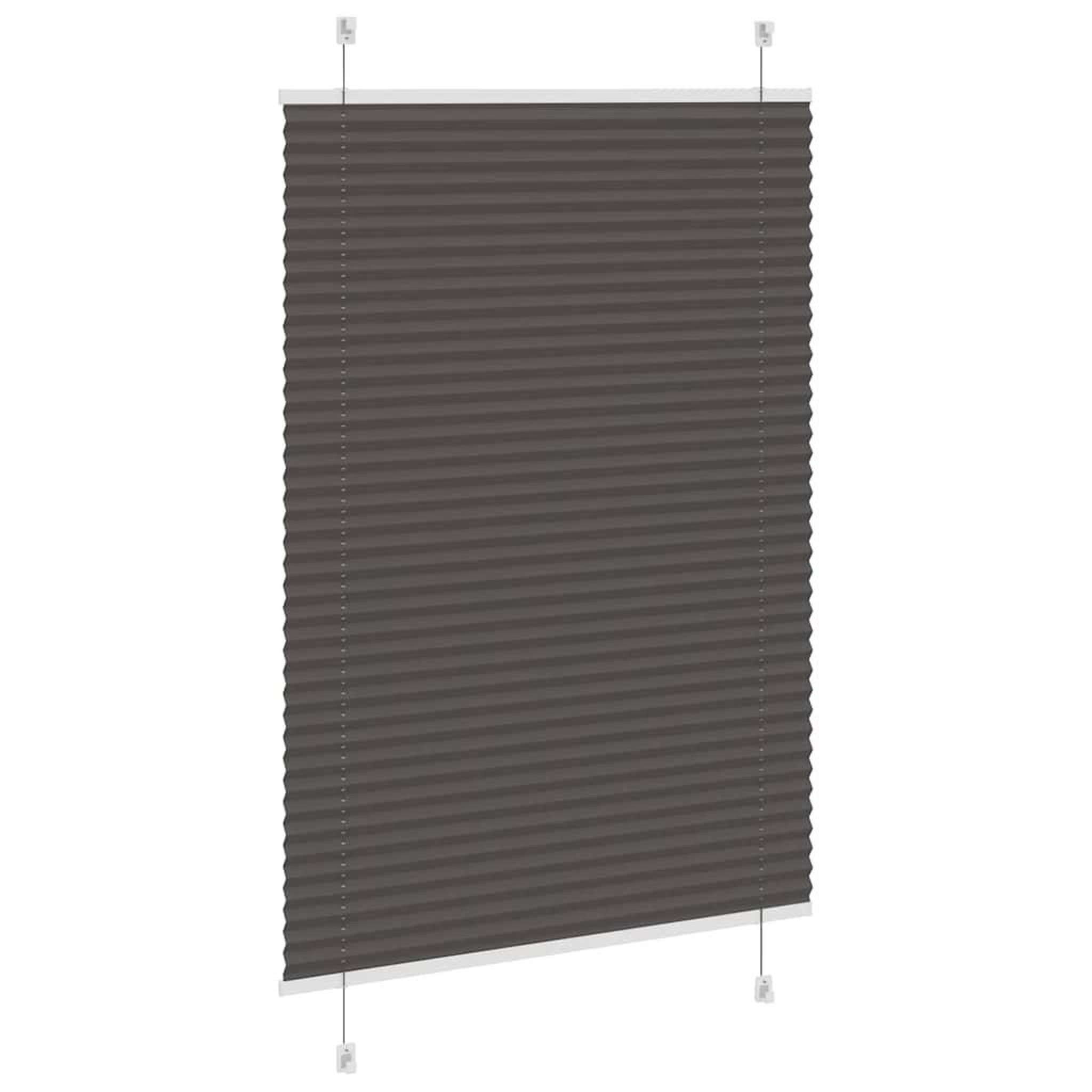 Voir la diapositive 4 : VIDAXL Store plisse noir 100x150 cm largeur du tissu 99,4cm polyester