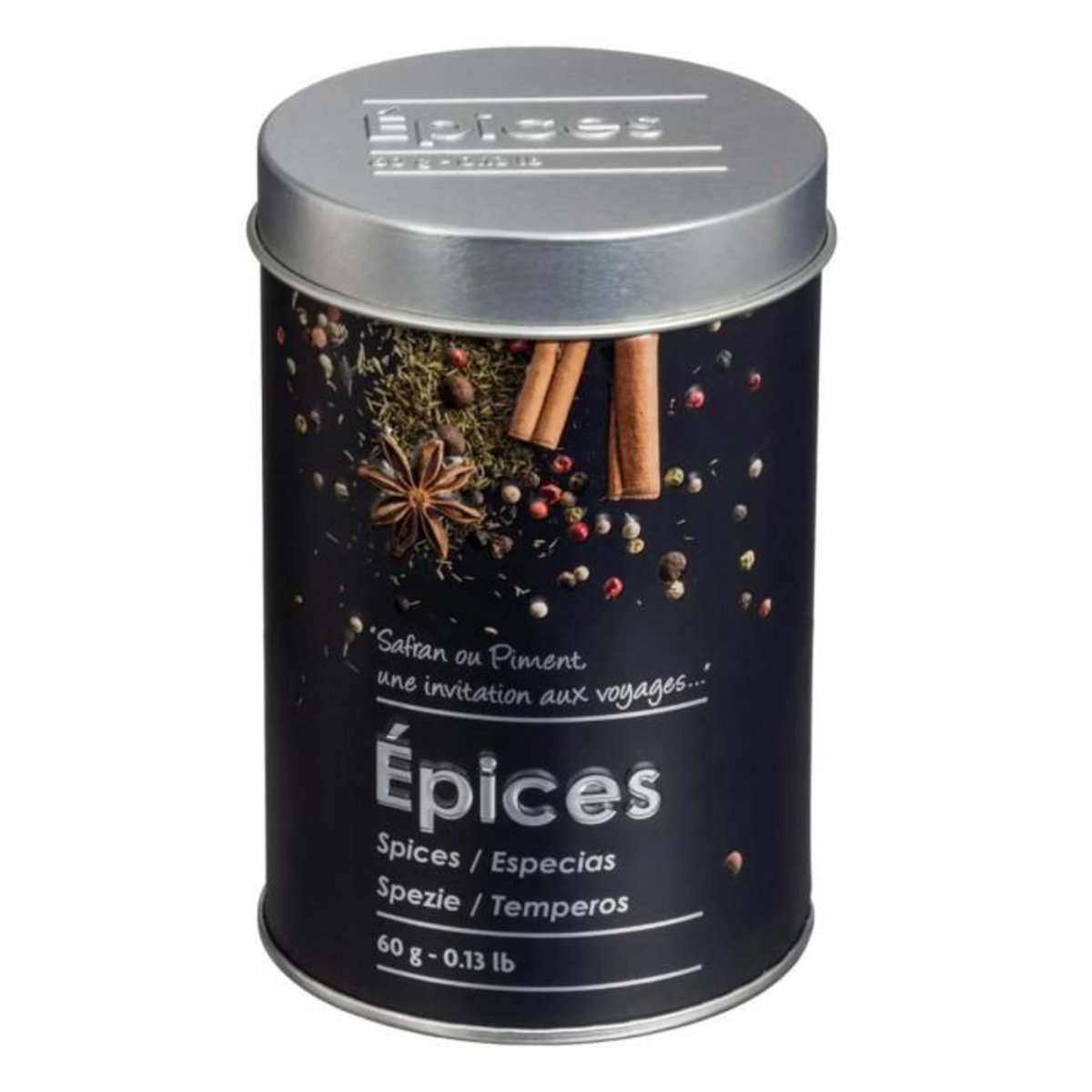 FIVE Boîte à Épices Saupoudreur  Relief II  10cm Noir