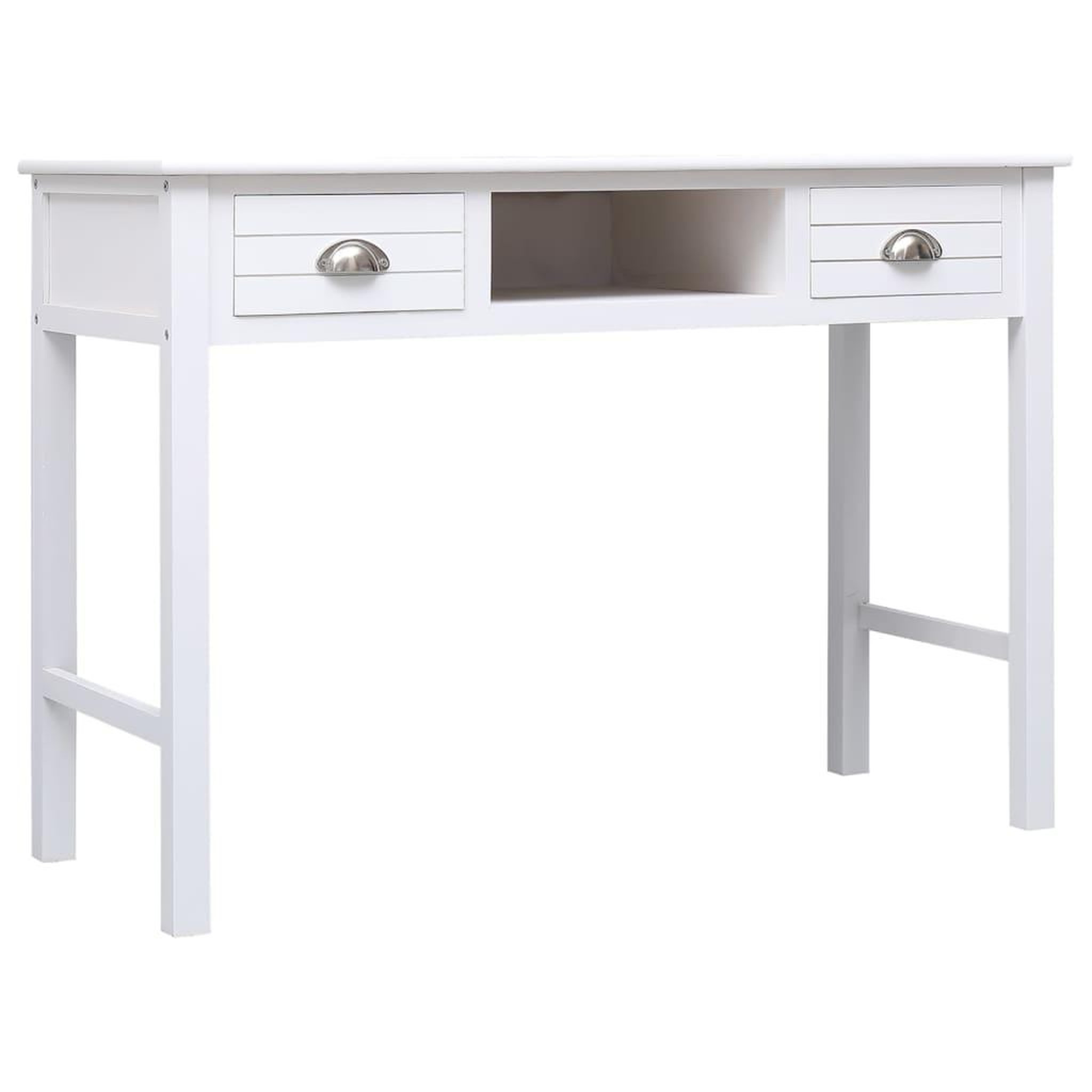 Voir la diapositive 2 : VIDAXL Buffet Blanc 108x45x76 cm Bois de Paulownia massif