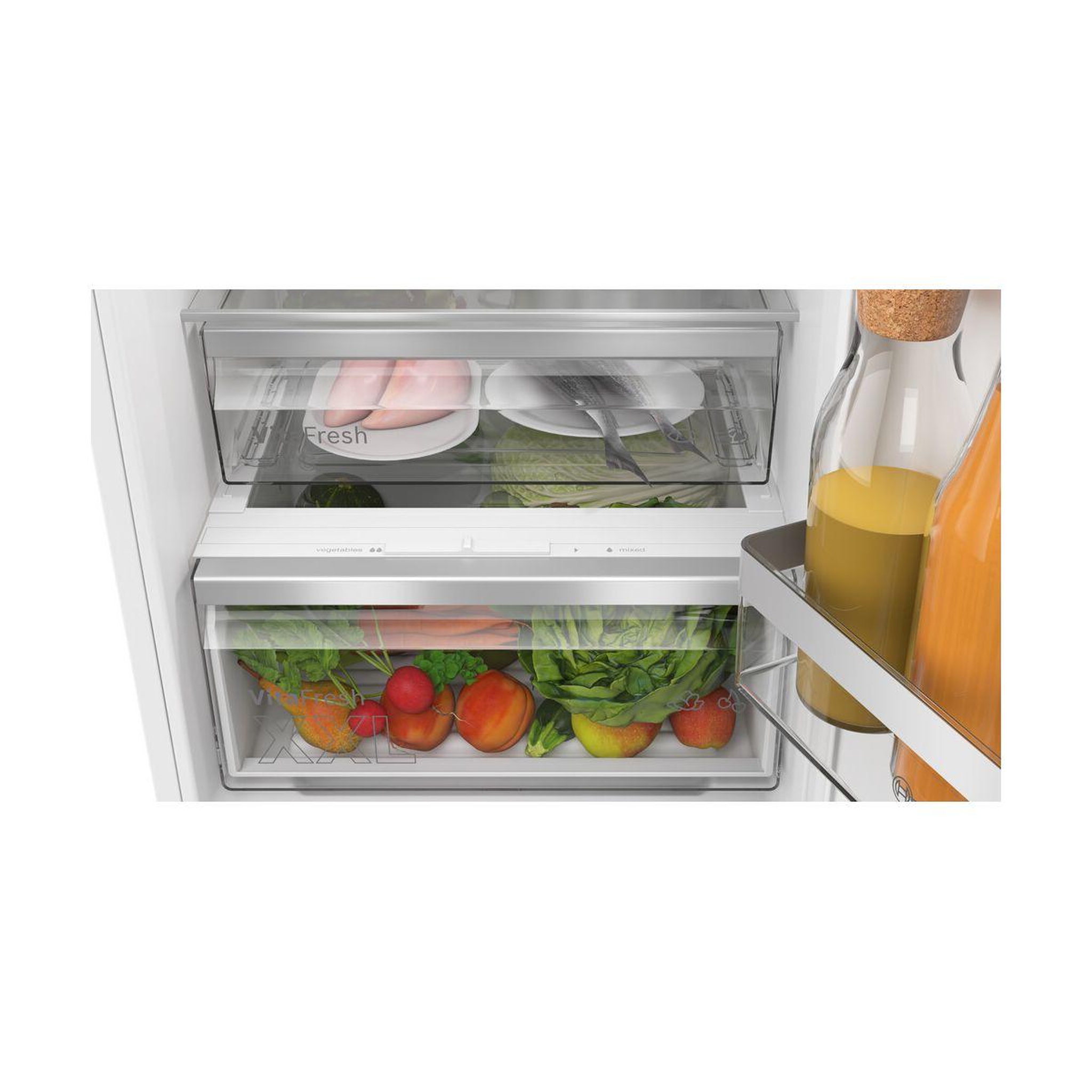 Voir la diapositive 4 : BOSCH Réfrigérateur combiné encastrable KIN86MSE0 Serenity Eco Airflow