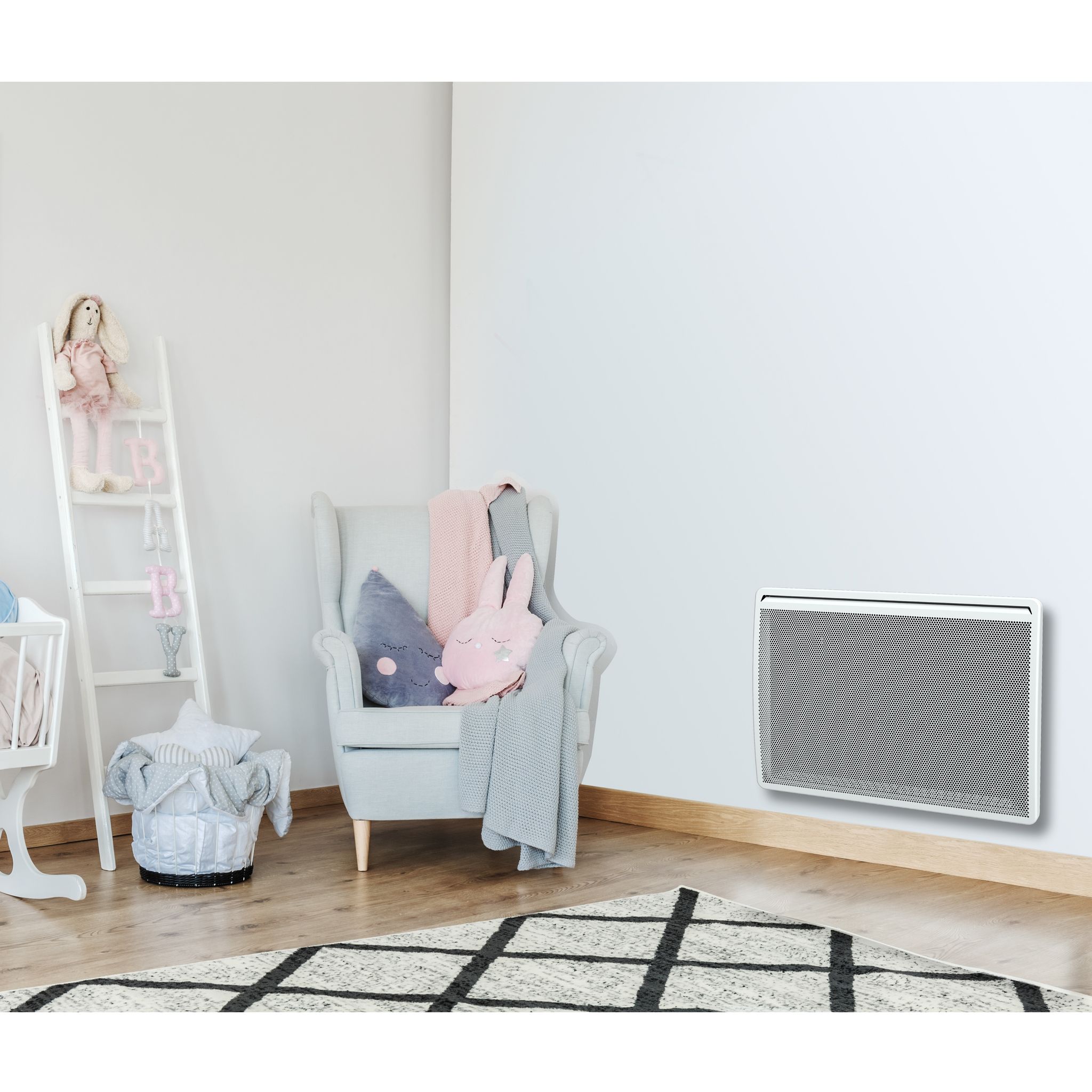 Duronic HV180 - Radiador eléctrico compacto con paneles Mica 1800W | Calefacción ecológica de 1 min | Termostato ajustable | Apagado automático | 2 niveles de potencia | Libre de aceite