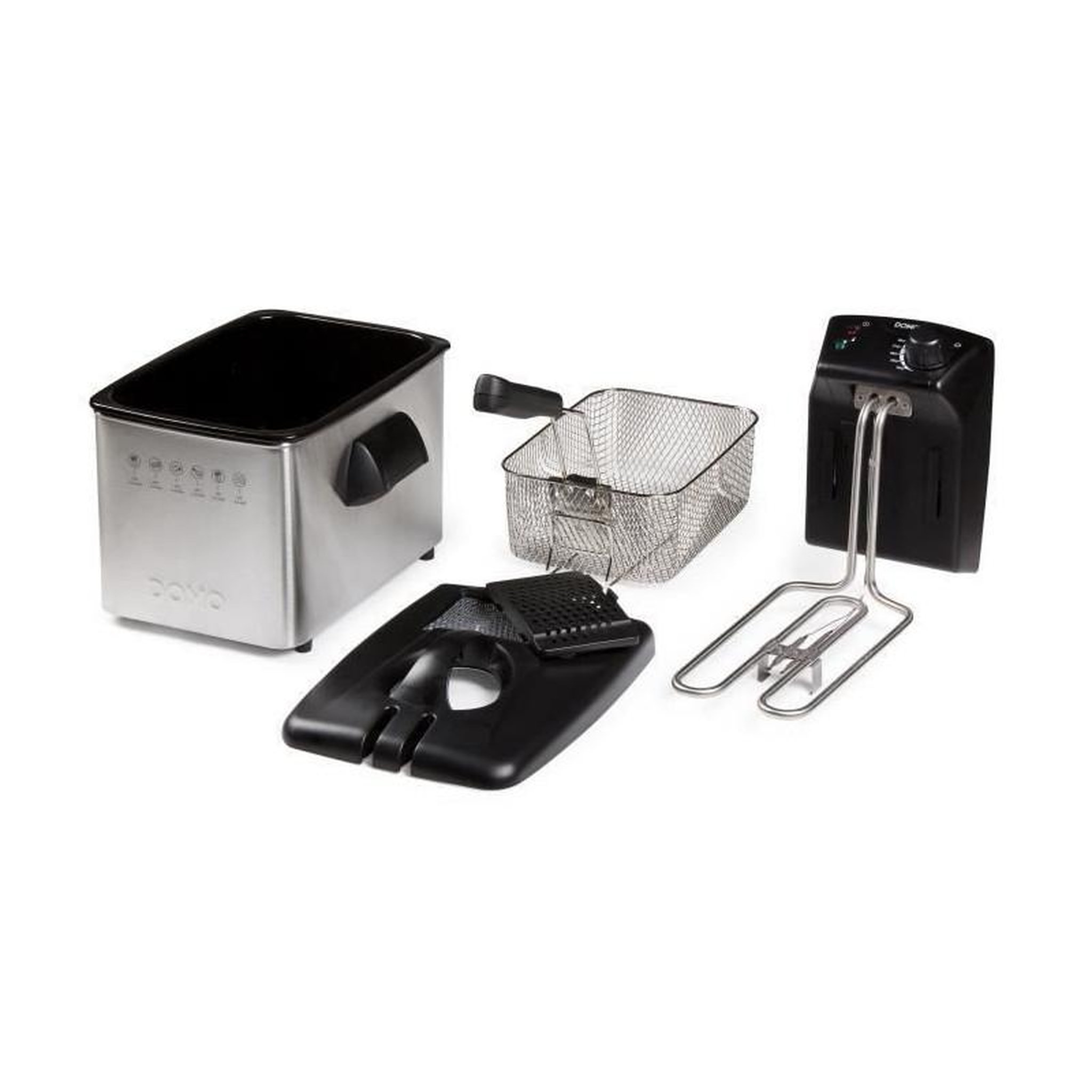 Voir la diapositive 2 : Domo DOMO DO465FR Friteuse electrique semi-professionnelle - Inox