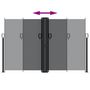 Voir la diapositive 5 : VIDAXL Auvent lateral retractable noir 160x600 cm