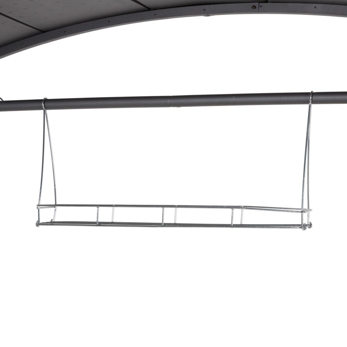 HESPERIDE Abri à barbecue mural Neiba - 296 x H. 230 cm - Noir graphite