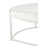 Voir la diapositive 5 : Paris Prix Table Basse de Jardin en Métal  Celie  90cm Blanc