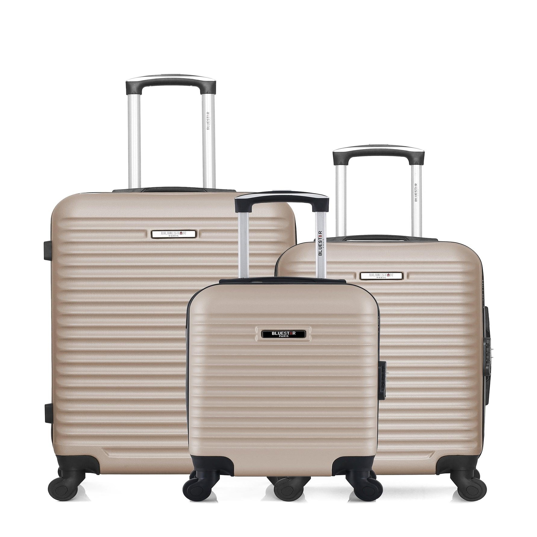 BLUESTAR Lot de 3 - valises weekend, cabine et cabine xxs brazilia