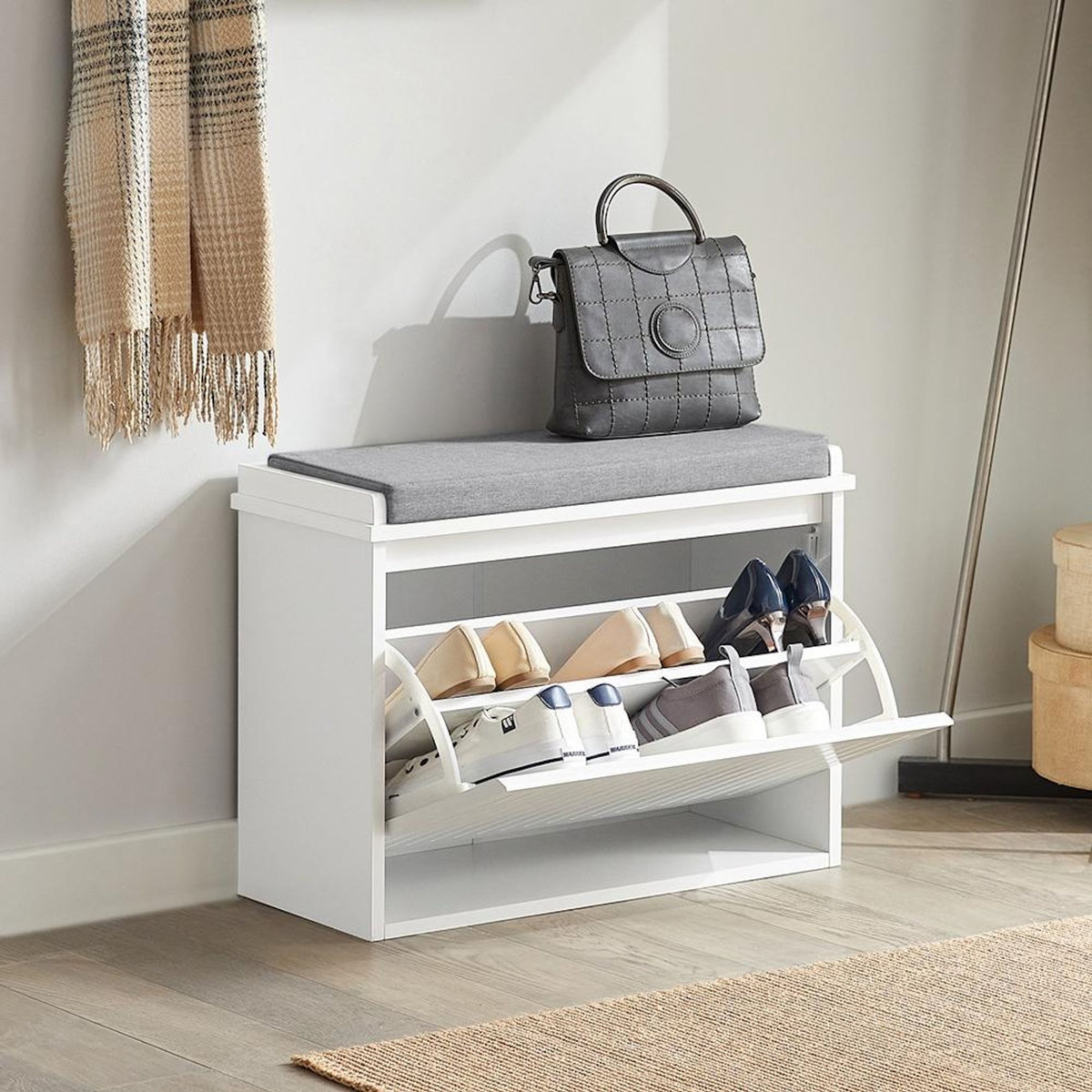 SOBUY SoBuy - Banc de rangement à chaussures avec une porte - Moderne - FSR98
