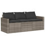 Voir la diapositive 4 : VIDAXL Ensemble a manger de jardin et coussins 2 pcs gris rotin