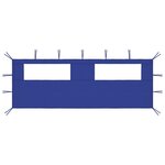 VIDAXL Paroi laterale de belvedere avec fenetres 6x2 m Bleu