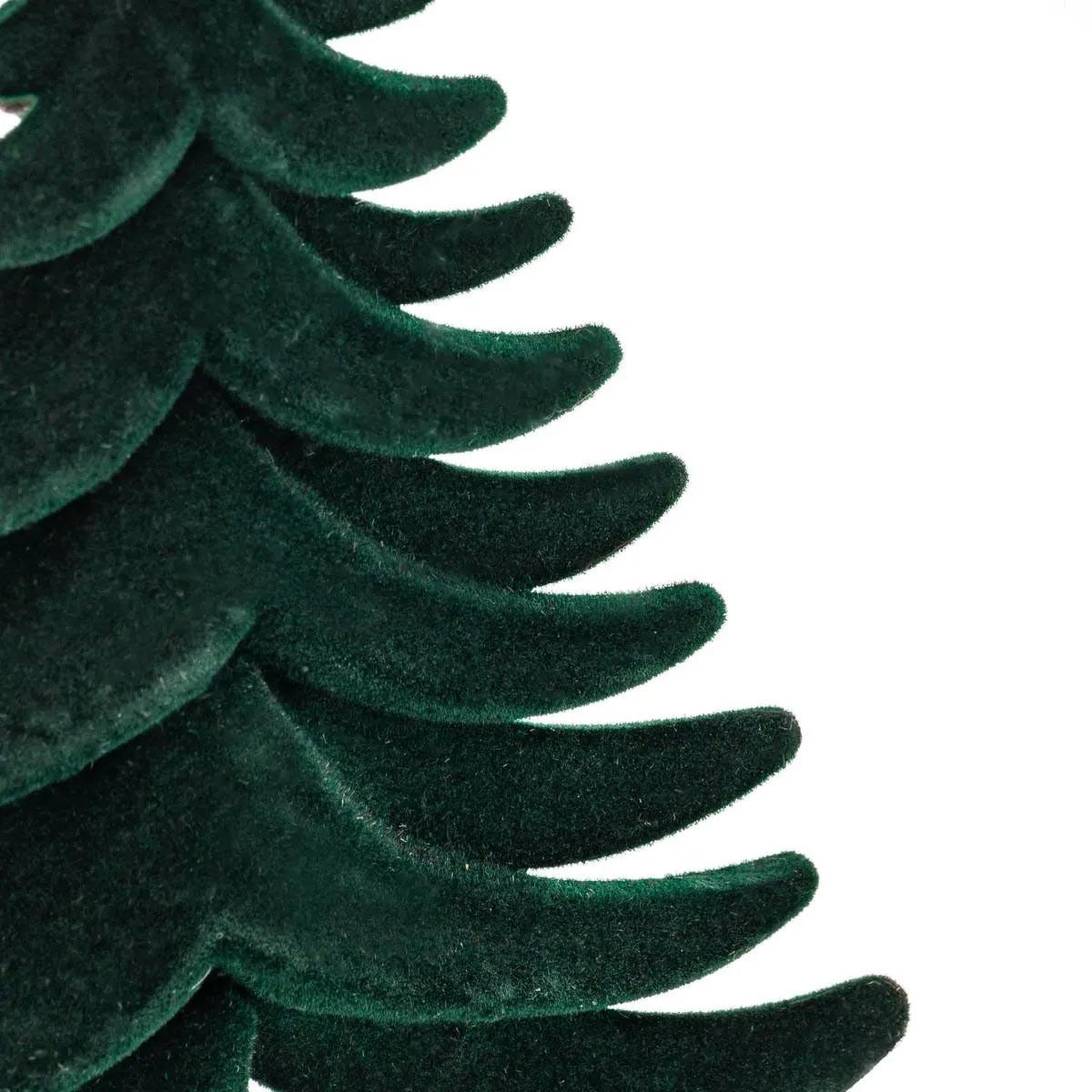 Voir la diapositive 2 : ATMOSPHERA Sujet de noël sapin  velours  14cm vert