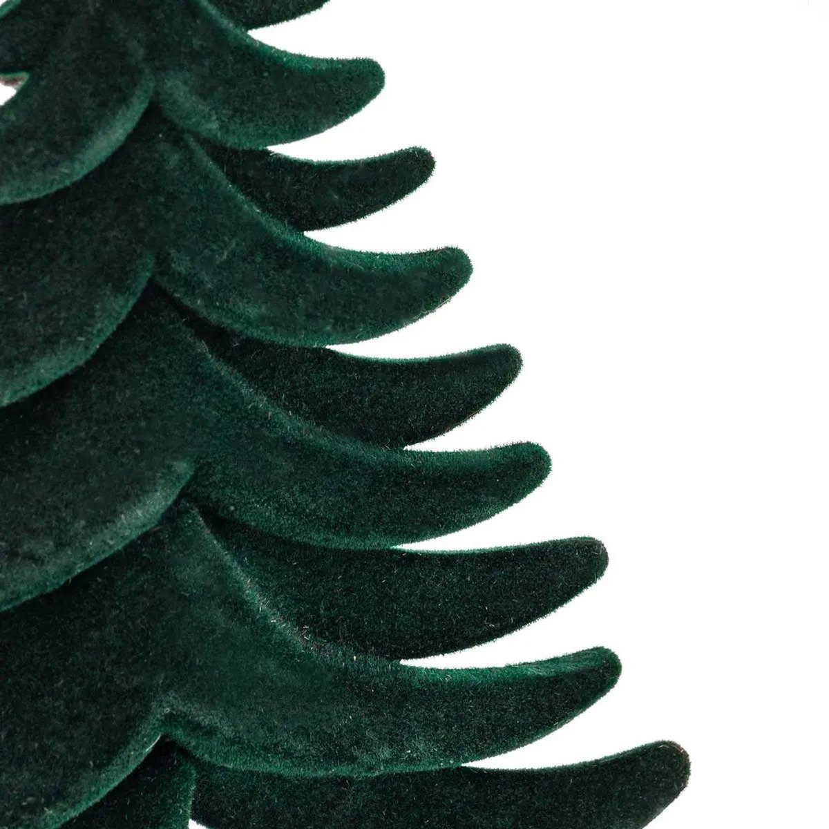 ATMOSPHERA Sujet de Noël Sapin  Velours  14cm Vert