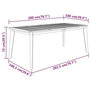 Voir la diapositive 5 : VIDAXL Table de jardin 200x100x75 cm Bois d'acacia solide