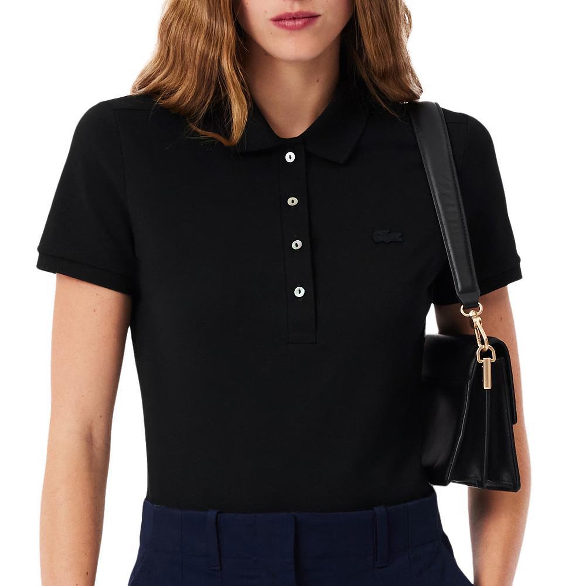 Lacoste Polo Noir Femme Lacoste PF5462-031. Coloris disponibles : Noir