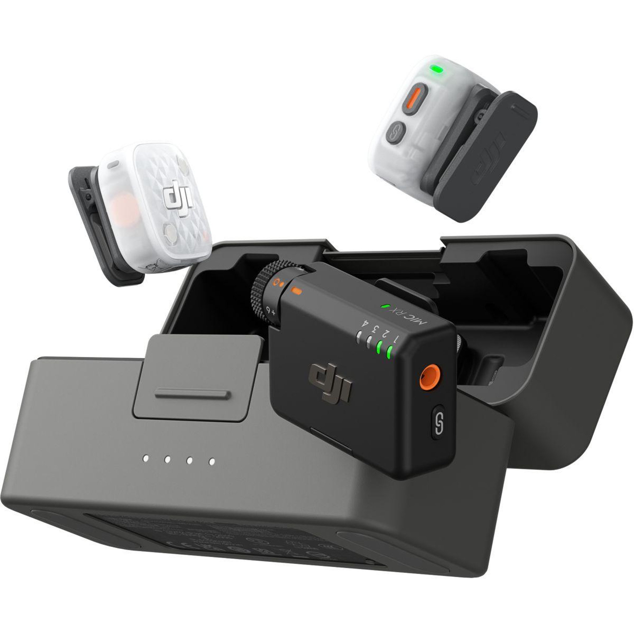 Voir la diapositive 2 : DJI Micro cravate sans fil mic mini 2s (2tx + 1 rx + charging case)