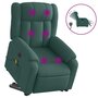 Voir la diapositive 2 : VIDAXL Fauteuil inclinable de massage electrique Vert fonce Tissu