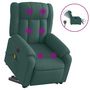 Voir la diapositive 2 : VIDAXL Fauteuil inclinable de massage electrique Vert fonce Tissu