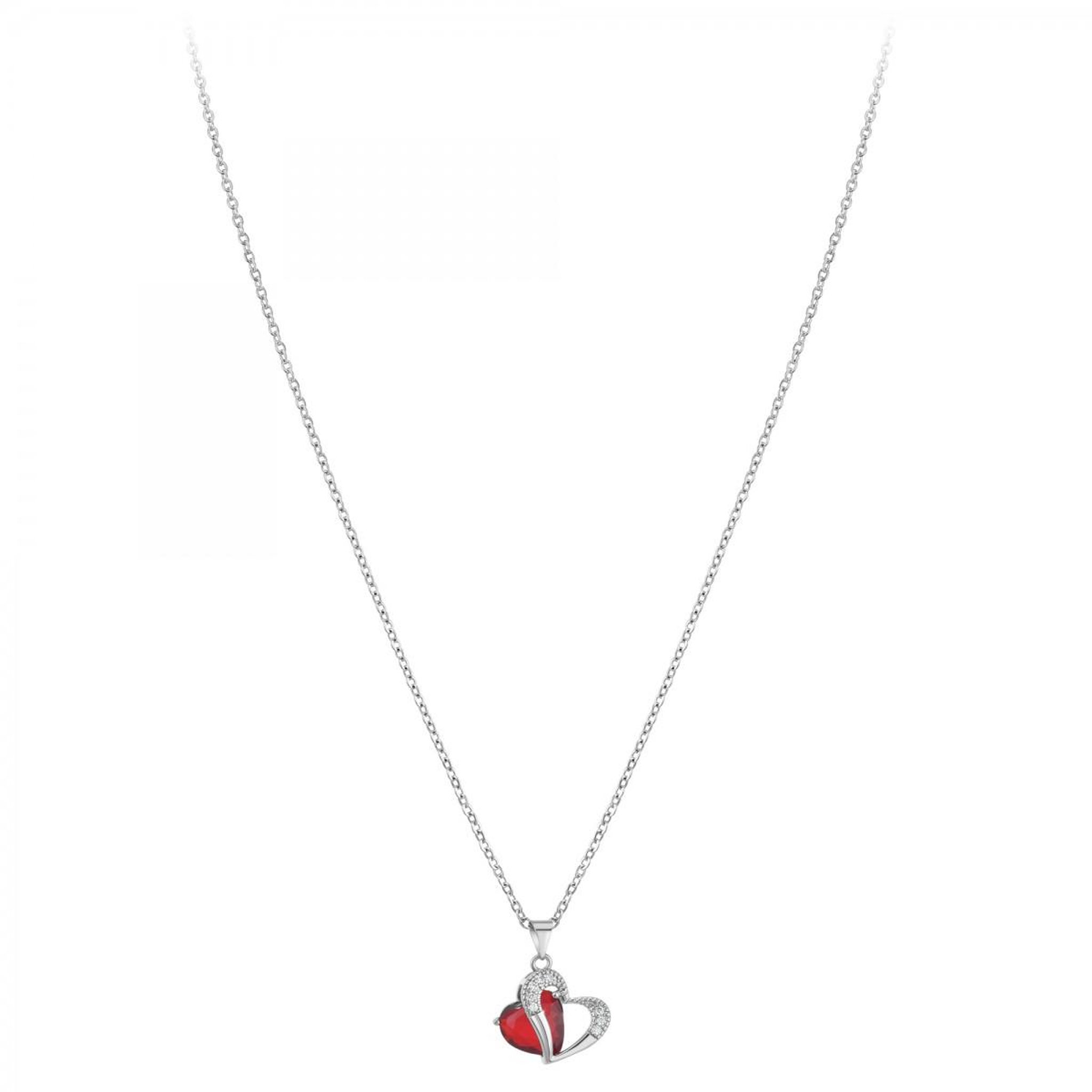 Voir la diapositive 3 : SC CRYSTAL Collier coeur SC Crystal orné de zirconium