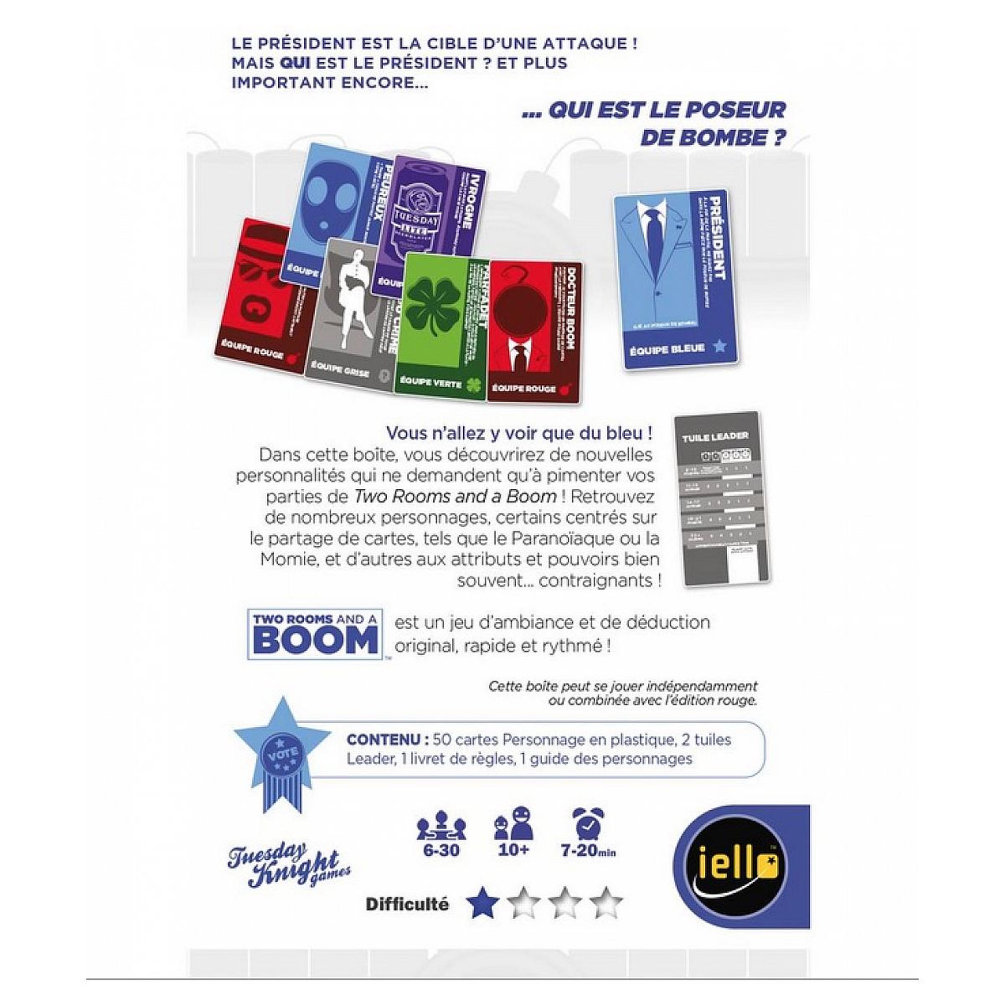 Voir la diapositive 2 : Iello Two rooms and a boom (bleu)