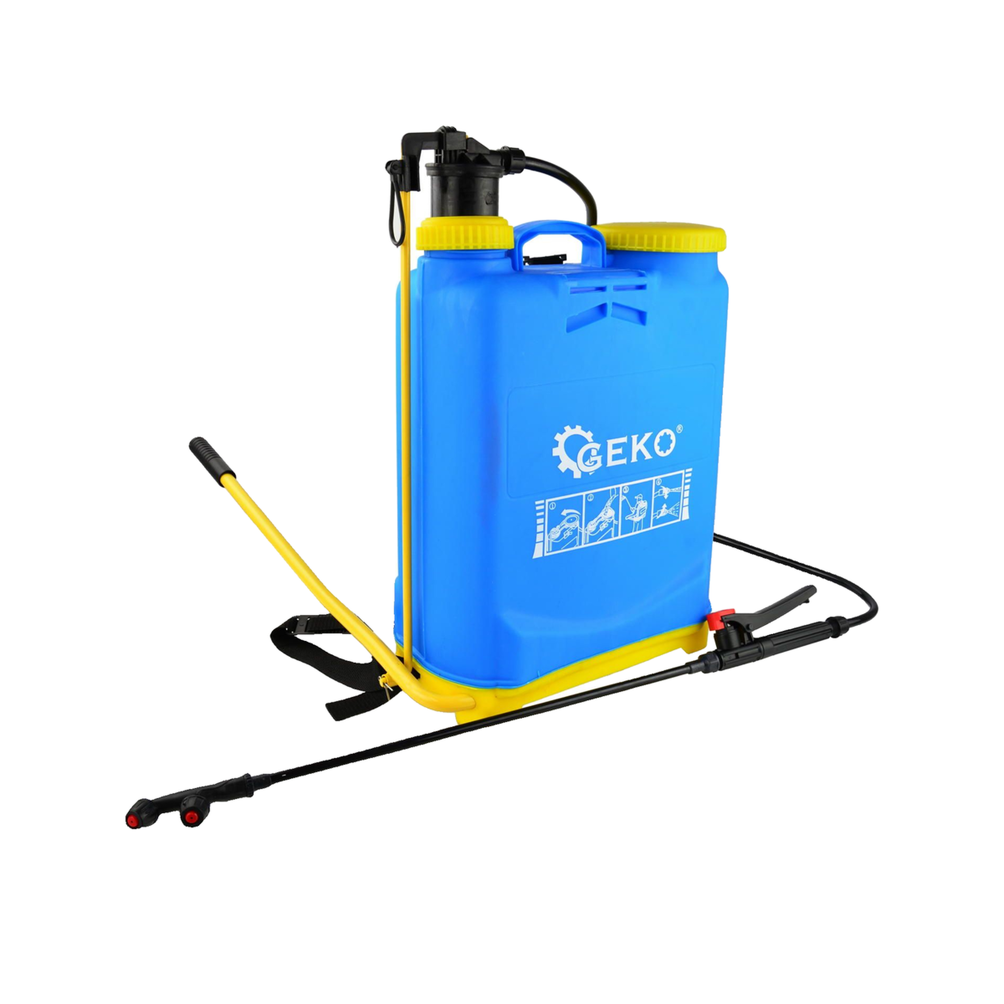 Voir la diapositive 2 : Geko Pulvérisateur Geko g73205 16 litres