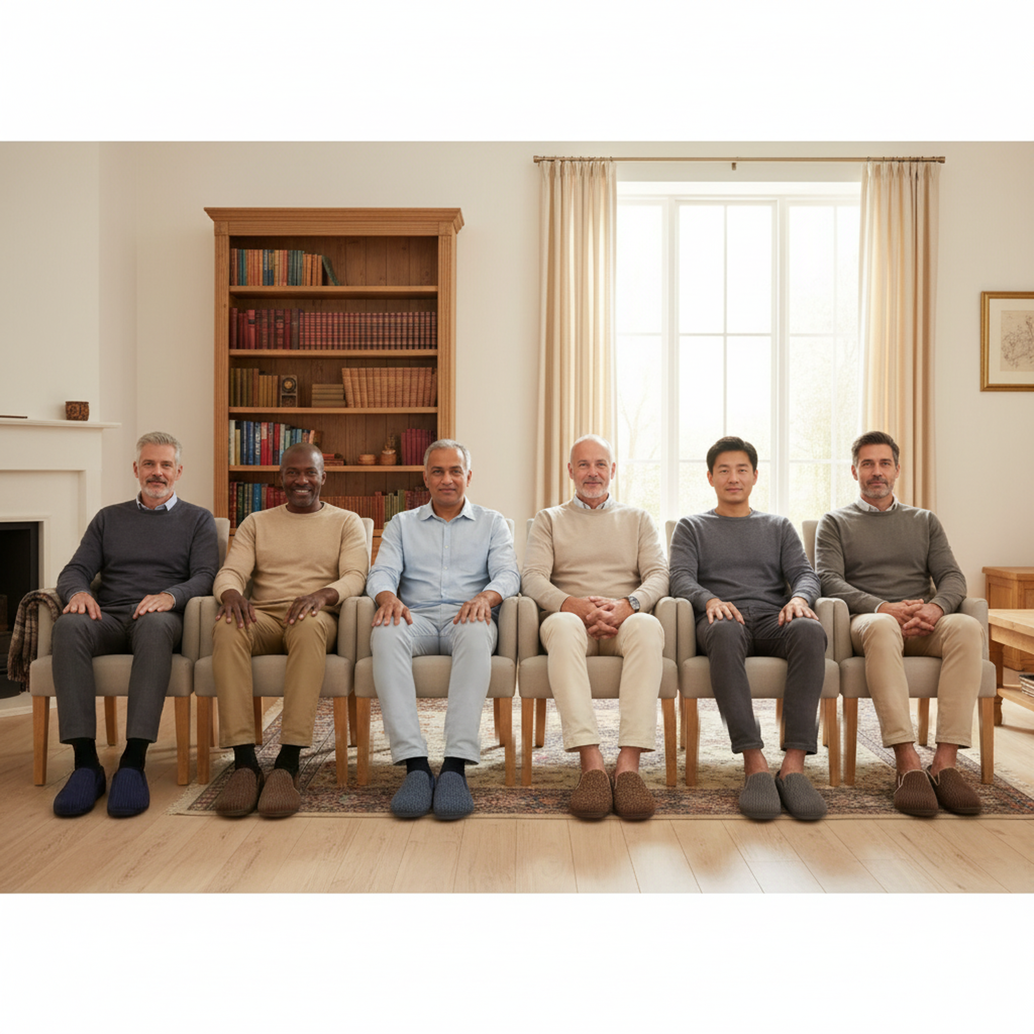Voir la diapositive 6 : OZABI Ozabi pantoufles charentaises homme fabriquées en espagne, effet structuré