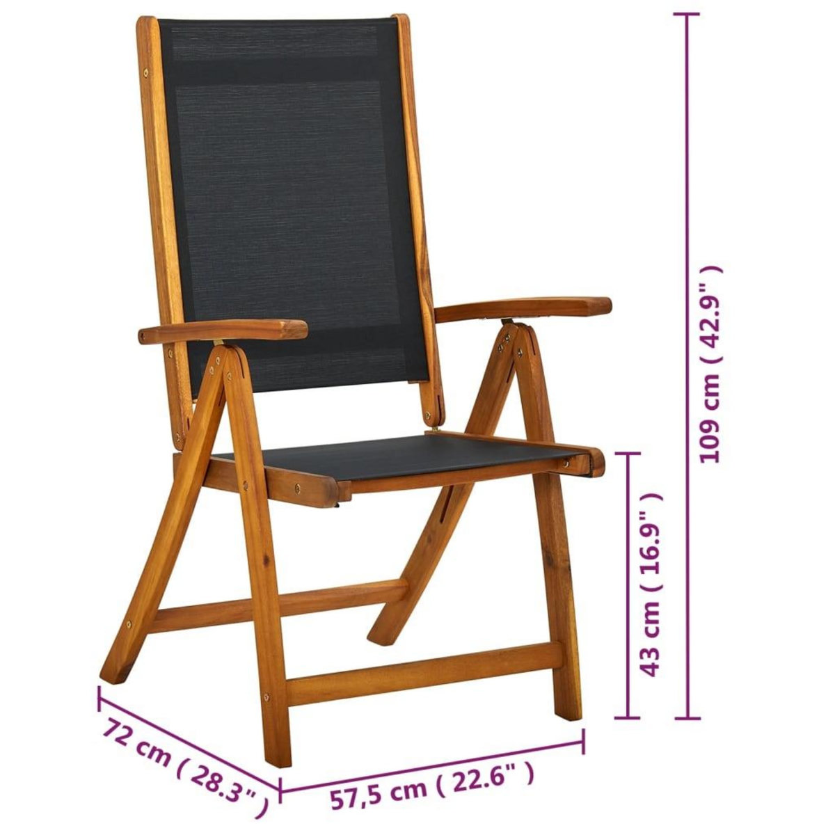 VIDAXL Ensemble a manger d'exterieur 7 pcs Bois d'acacia solide