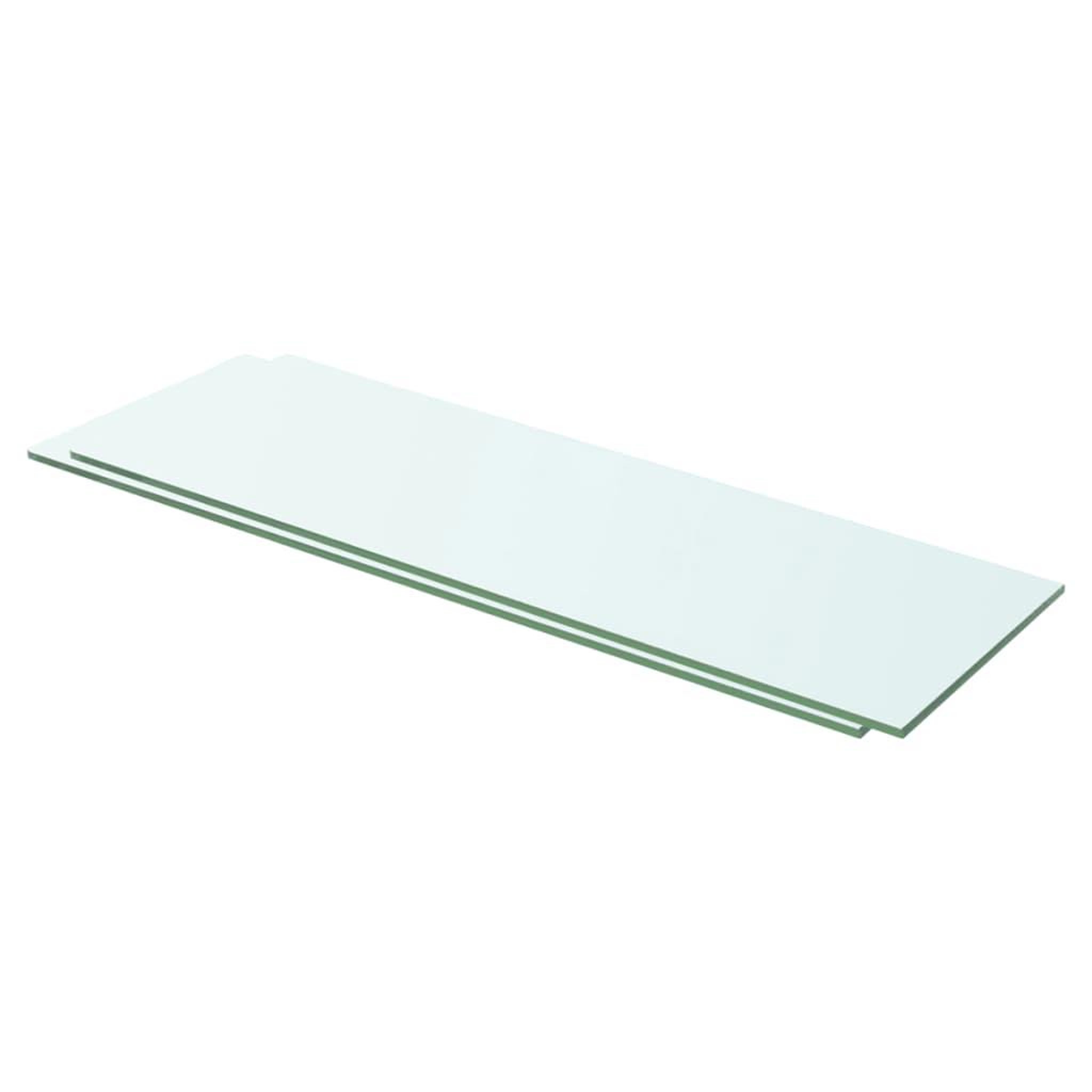 Voir la diapositive 1 : VIDAXL Panneaux d'etagere 2 pcs Verre Transparent 60 x 15 cm