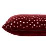 Voir la diapositive 3 : Paris Prix Coussin Rectangulaire  Miroir Coton  40x60cm Rouge
