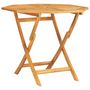 Voir la diapositive 2 : VIDAXL Table pliable de jardin 85x85x76 cm Bois de teck solide