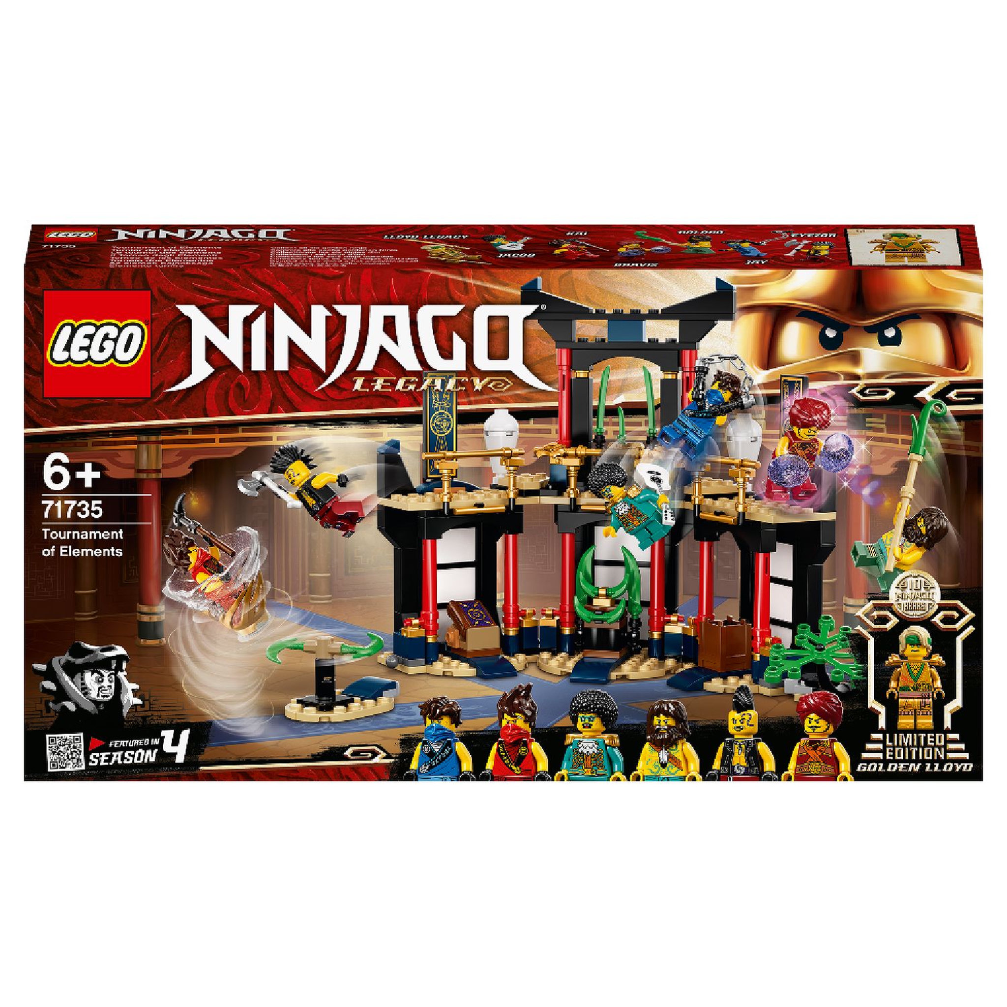 Voir la diapositive 1 : LEGO Ninjago 71735 - Le tournoi des éléments