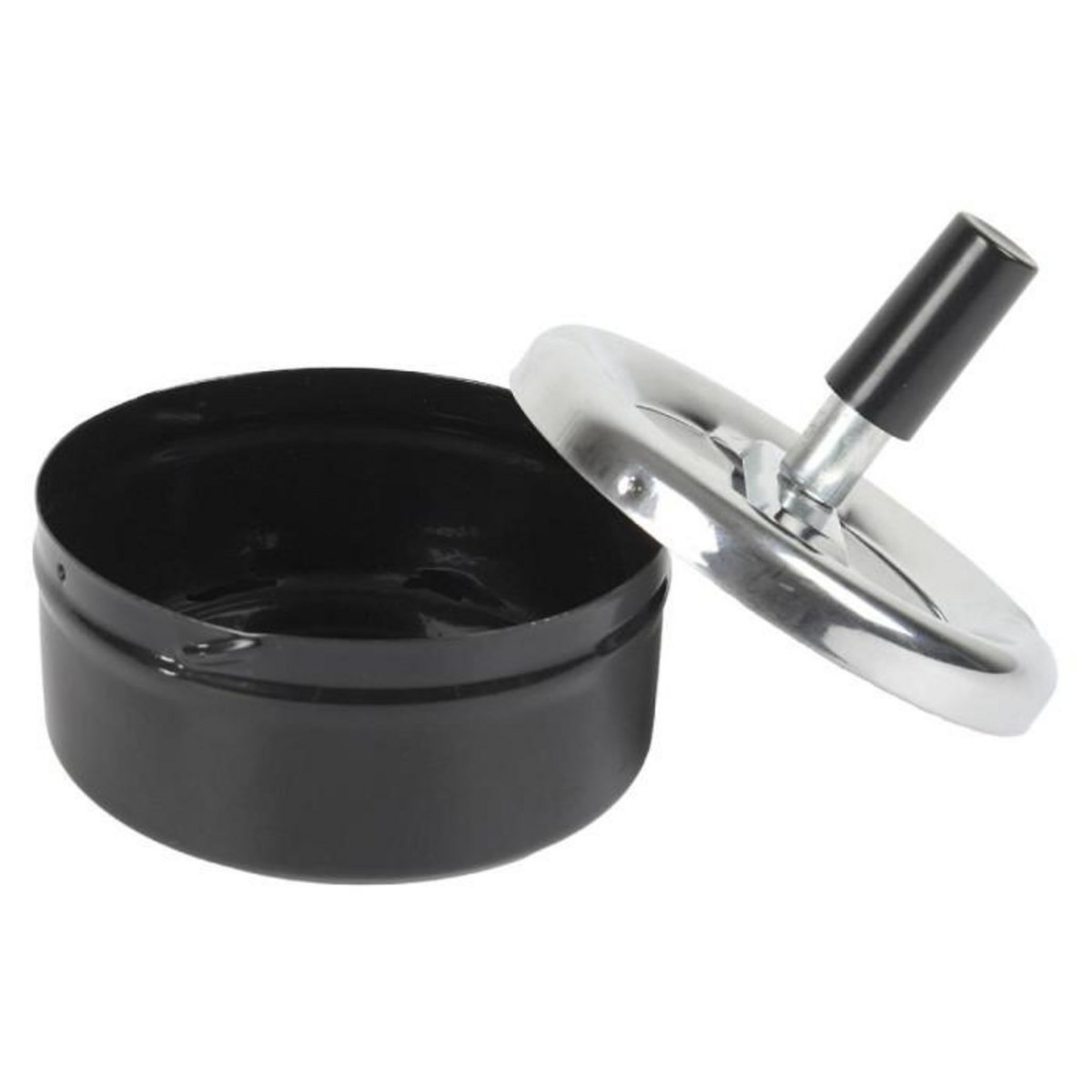 Paris Prix Cendrier Poussoir en Métal  Fun  9cm Noir