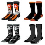 FREEGUN Lot de 4 paires de chaussettes Fast and Furious. Coloris disponibles : Orange