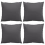 Voir la diapositive 4 : VIDAXL Coussins de canape lot de 4 anthracite 60x60 cm tissu