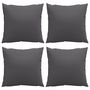 Voir la diapositive 4 : VIDAXL Coussins de canape lot de 4 anthracite 60x60 cm tissu