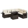 Voir la diapositive 2 : VIDAXL Salon de jardin avec coussins 7 pcs marron resine tressee