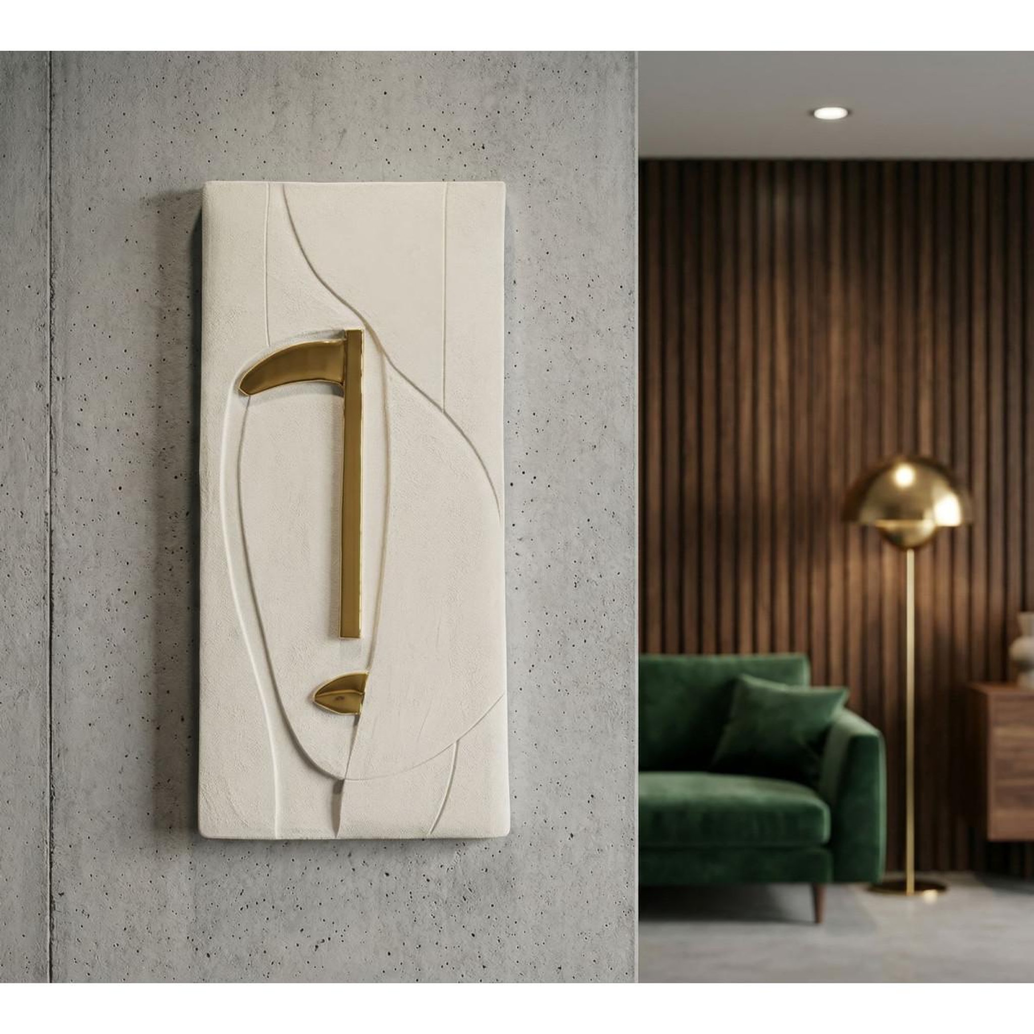 Voir la diapositive 5 : Paris Prix Objet mural déco  nairobi  49cm blanc
