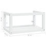 Voir la diapositive 6 : VIDAXL Cadre de lavabo de salle de bain mural Blanc 59x38x31 cm Fer