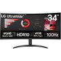Voir la diapositive 1 : LG Ecran PC UltraWide 34WR50QK-B 34'' VA