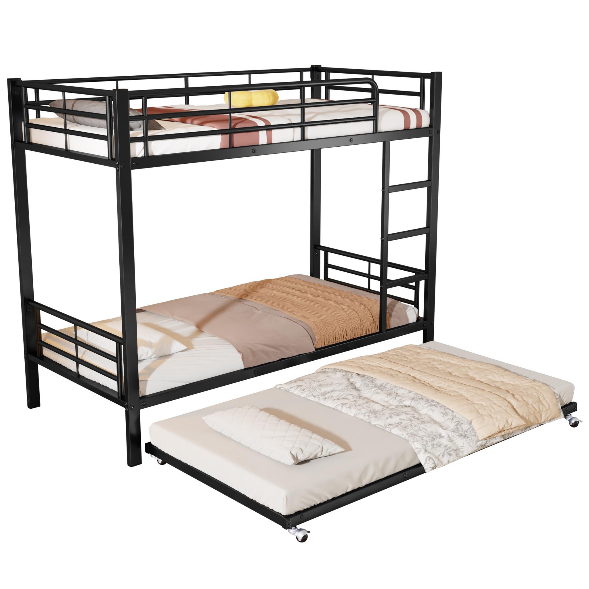 MERAX Lit superposé 90x200(90x190)cm. Coloris disponibles : Noir, Blanc