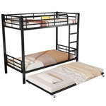 MERAX Lit superposé 90x200(90x190)cm. Coloris disponibles : Blanc, Noir