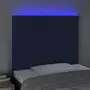 VIDAXL Tete de lit a LED Bleu 90x5x118/128 cm Tissu