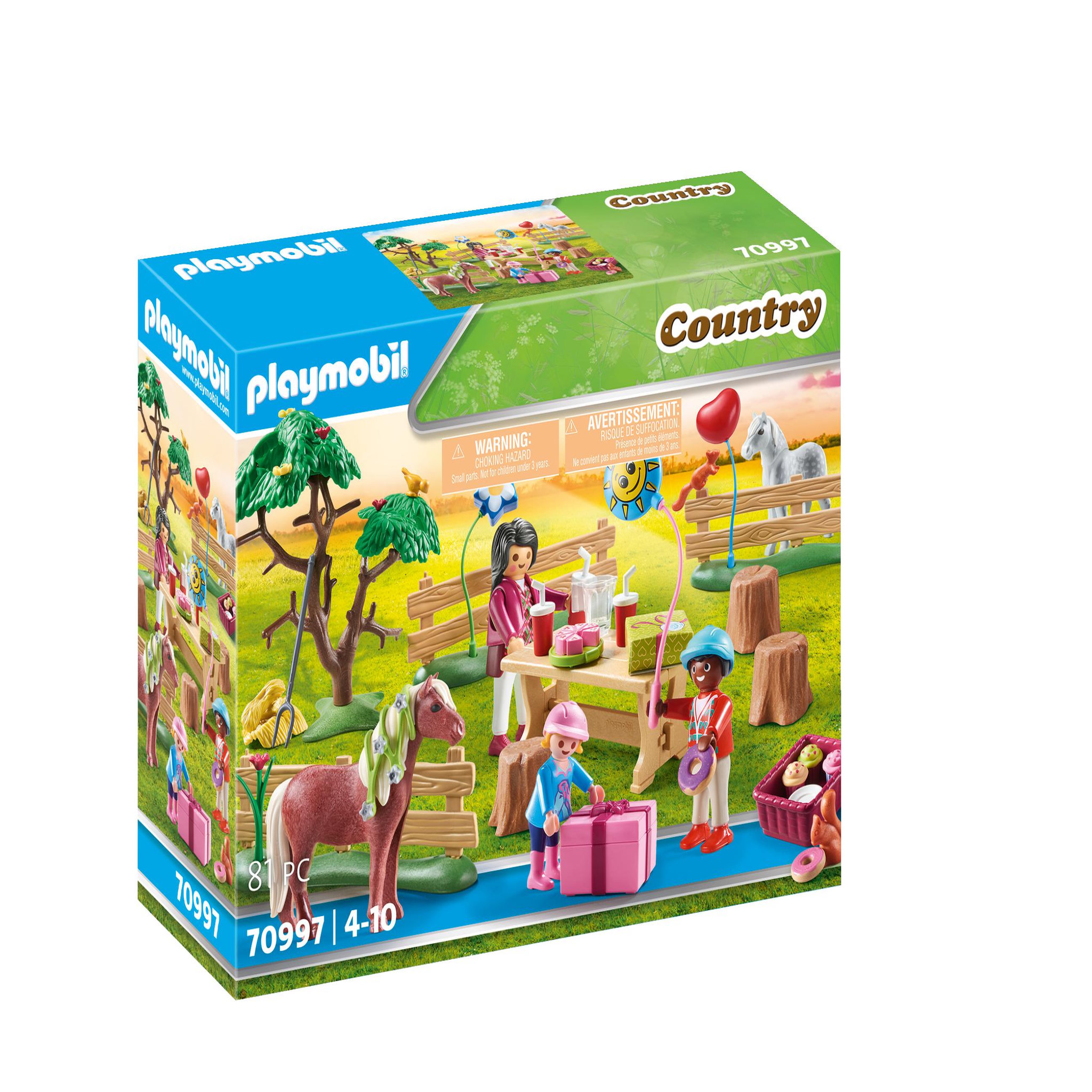 PLAYMOBIL 70997 - Country - Décoration de fête avec poneys
