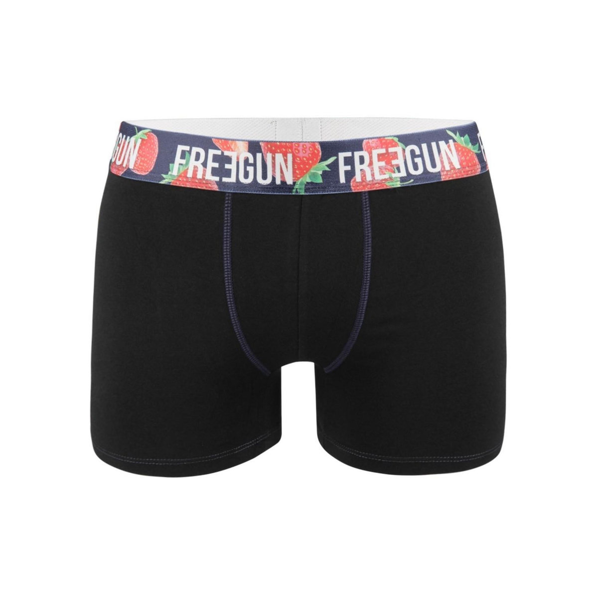 FREEGUN Lot de 4 Boxers homme Coton Bio Noir