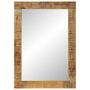 Voir la diapositive 4 : VIDAXL Miroir 70x50 cm bois de manguier massif et verre