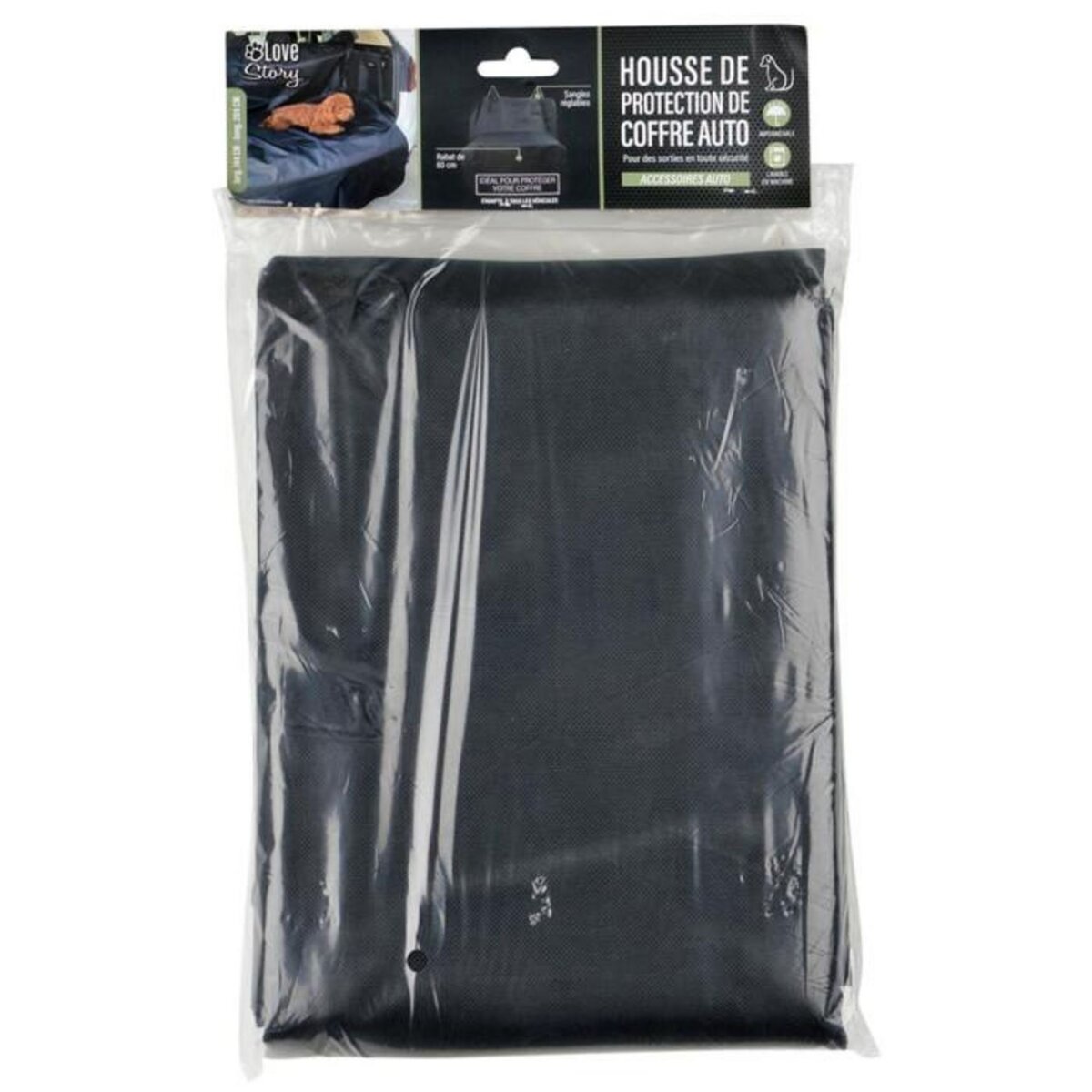 Paris Prix Housse de Protection pour Chien  Auto  204cm Noir