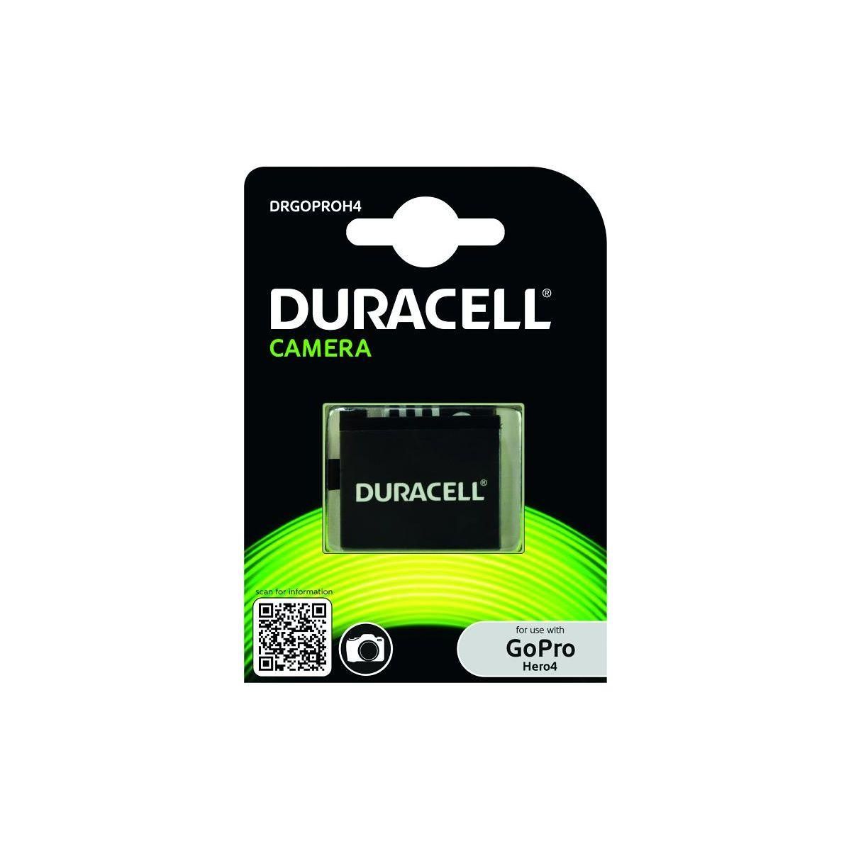 Duracell Batterie caméra sport pour Gopro Hero4 - 4+ / Black / Silver