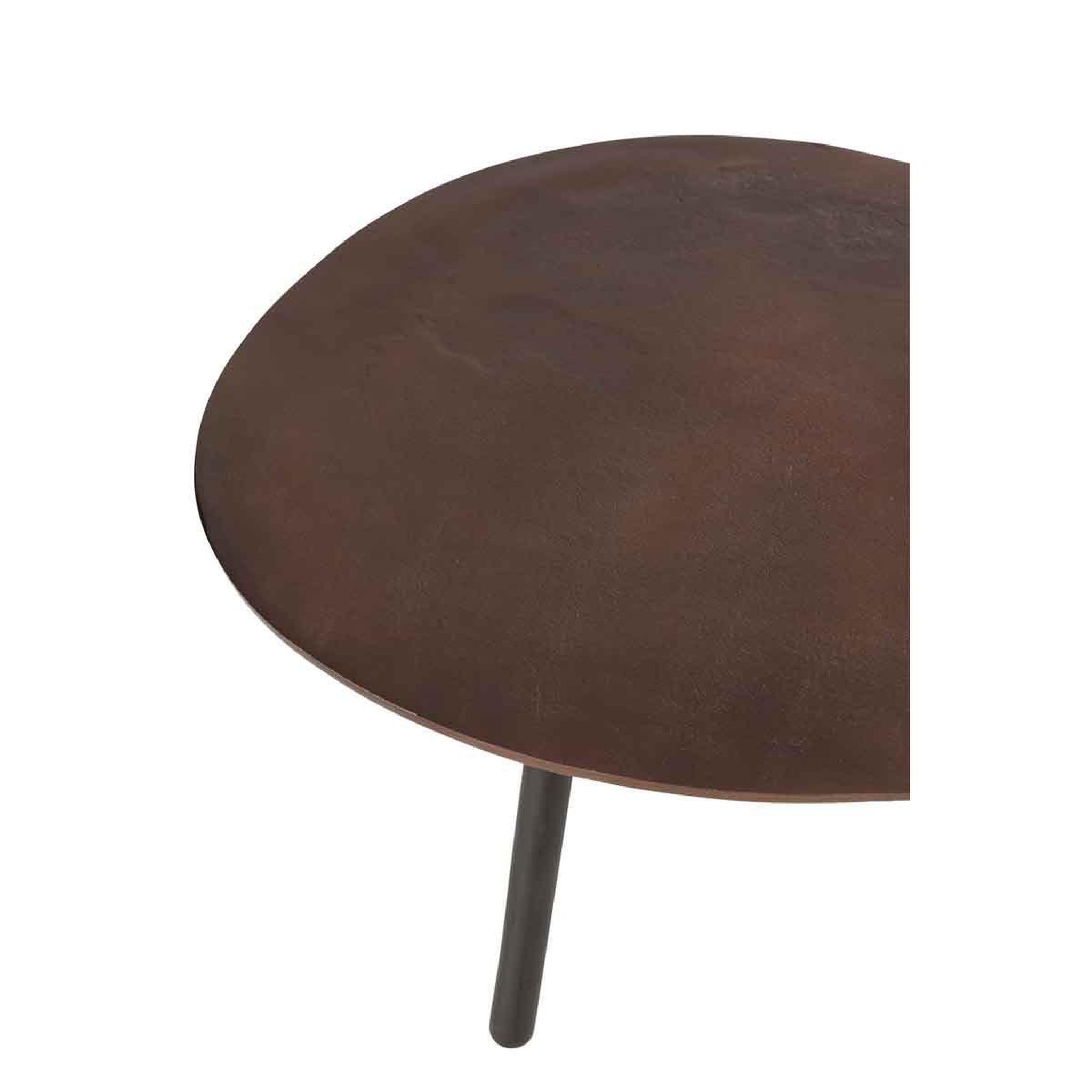 Voir la diapositive 3 : J-LINE Table basse design  goutte  89cm marron