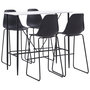 Voir la diapositive 1 : VIDAXL Ensemble de bar 5 pcs Plastique Noir